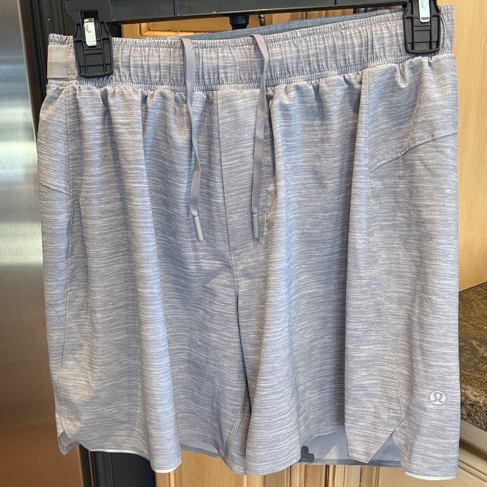 lululemon athletica Light Gray Men's Athletic Shorts